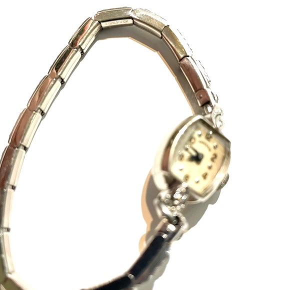 Vintage Hamilton 14-k white gold ladies wrist watch, great condition main image 7